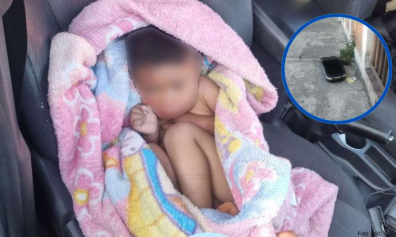 Abandonan a niño de 2 años con visibles huellas de violencia, lo dejan dentro de una maleta
