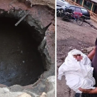 Rescatan a bebé que fue arrojado a una fosa séptica