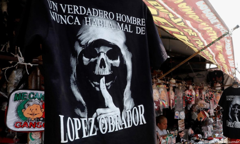 Preocupa a la iglesia la camiseta de la Santa Muerte en apoyo a AMLO