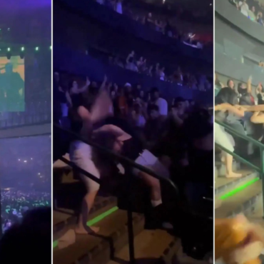 Mujeres se pelean durante concierto de Bad Bunny