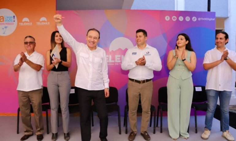 Garantiza Gobernador Durazo conectividad en Puerto Peñasco con modernización carretera y lanzamiento de señal de Telemax