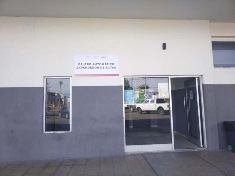 Amplía Gobierno de Sonora servicio de cajeros automáticos de Registro Civil